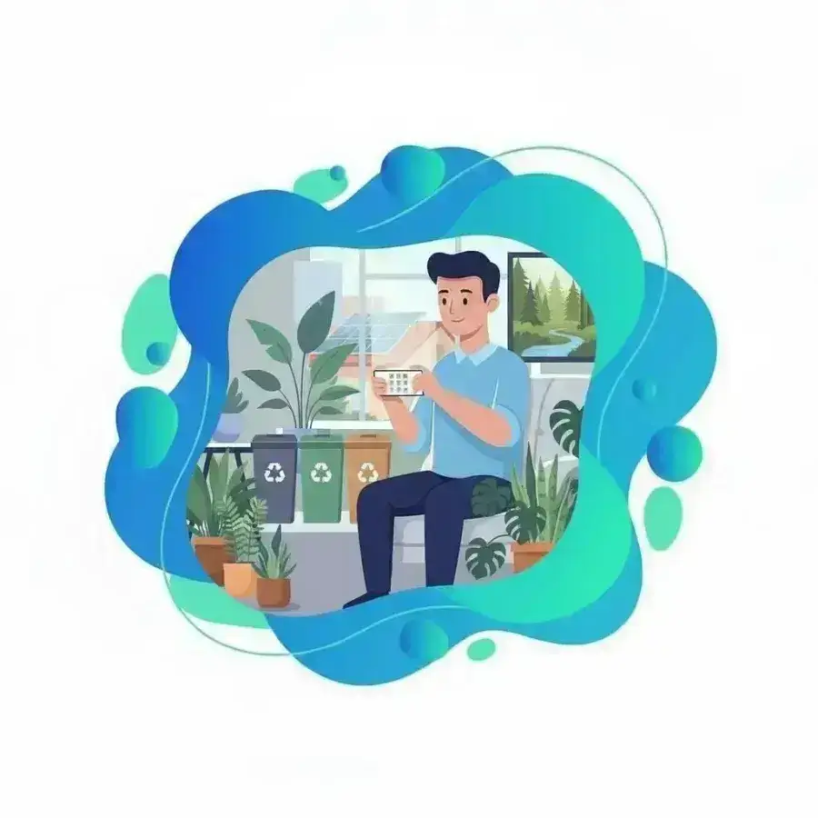 Circular economy illustration with Verisav Digital Product Passport